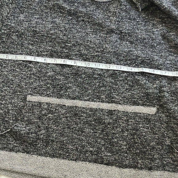 Bobi women’s medium size heather/ charcoal Gray sweatshirt 3/4 sleeve  Sweater - Picture 12 of 16